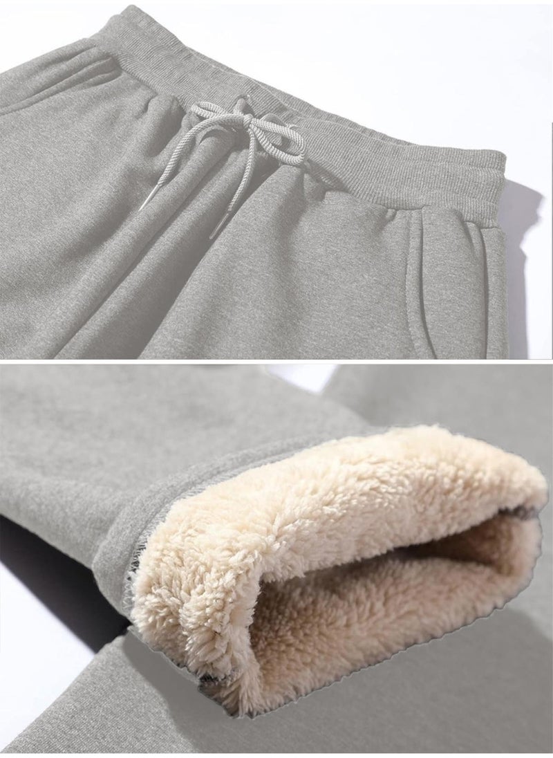 Ghassy Co. - Men's Ultra Thermal Winter Sherpa Lined Active Running Normal Leg Jogger Sweatpants - Image 1