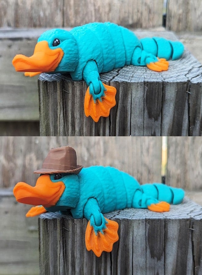 VUNDO 3D Printed Articulated Platypus, Flexible Dynamic Animals Toys,Easter Basket Stuffers Prefilled Easter Egg Fillers, Adults Fidget Toys for Autism ADHD (Small-6Inch) - Image 4