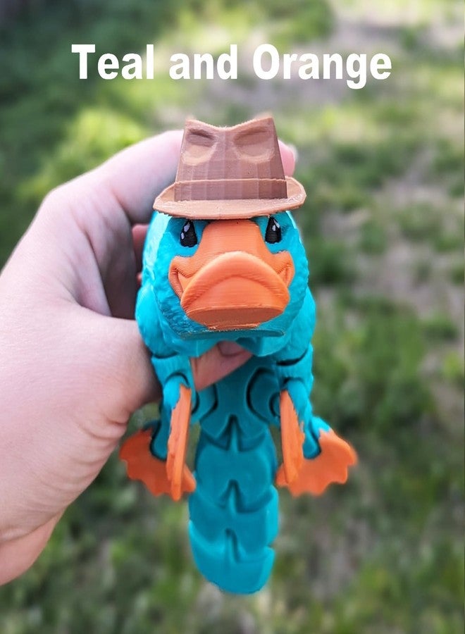 VUNDO 3D Printed Articulated Platypus, Flexible Dynamic Animals Toys,Easter Basket Stuffers Prefilled Easter Egg Fillers, Adults Fidget Toys for Autism ADHD (Small-6Inch) - Image 3