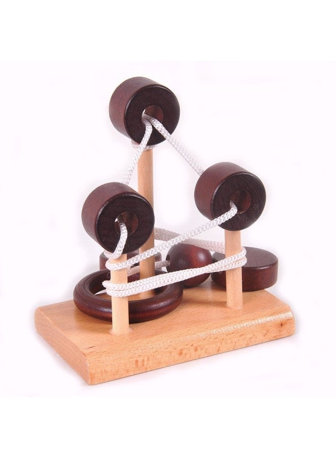 طوبولوجيا إطلاق العنان للحبل المرح إطلاق العنان للألعاب التعليمية العمود إطلاق العنان حبل سهولة ألعاب سطح المكتب الخشبية - اللون: محاصر - كبير - تاويوان سانباي - Image 5