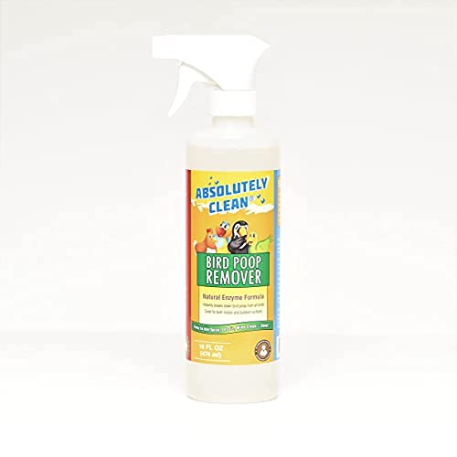 Absolutely Clean Amazing Bird Poop Cleaner Spray - Just Spray/Wipe - Safely & Easily Removes Bird Messes - Use Indoor/Outdoor - Made in The USA - Image 1