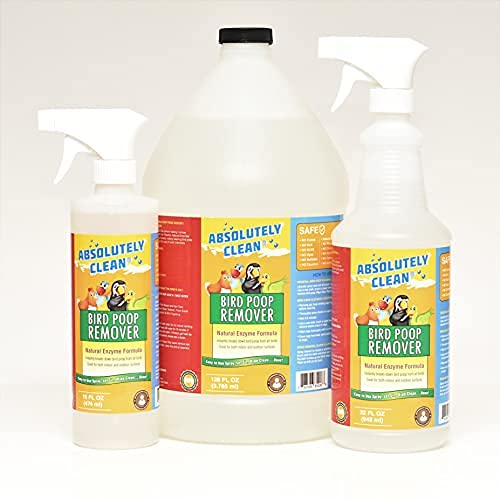 Absolutely Clean Amazing Bird Poop Cleaner Spray - Just Spray/Wipe - Safely & Easily Removes Bird Messes - Use Indoor/Outdoor - Made in The USA - Image 4