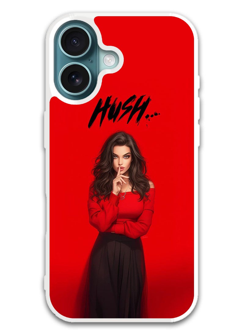 Theodor Protective Case Cover For APPLE IPHONE 16 Hush (White Bumper) - Image 1