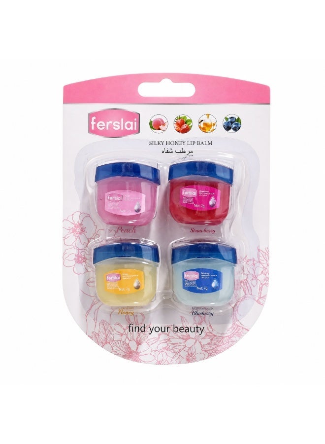 Ferslai Silky Honey Lip Balm Set – 4 Flavors - Image 1