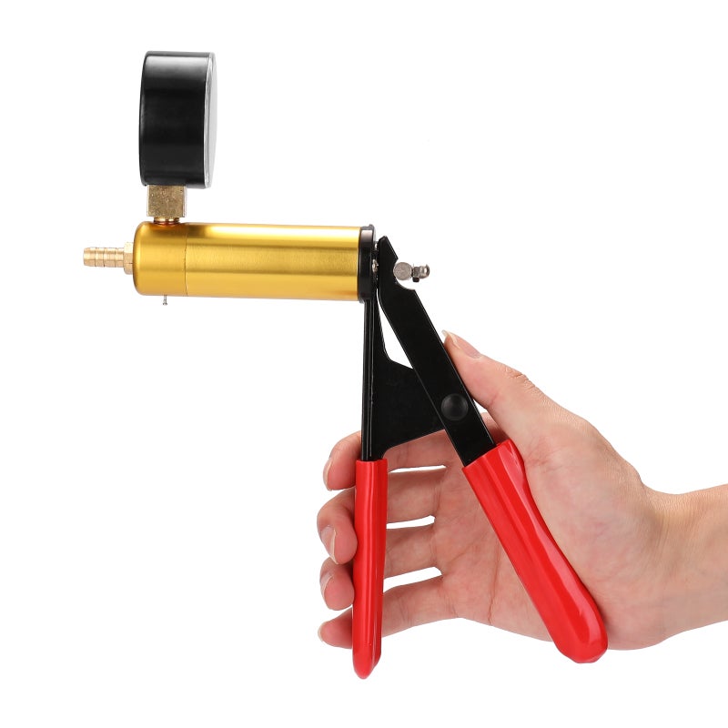 مضخة فرامل احترافية محمولة باليد لسيارات أوتوماتيكية مع محول ضغط ومجموعة اختبار سائل خزان 2 في 1 - Image 3