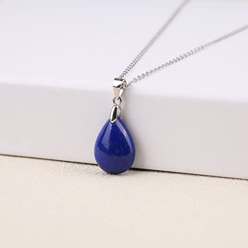 GAVU Blue Lapis Lazuli Necklace, Teardrop Crystal Necklaces for Women - Image 5