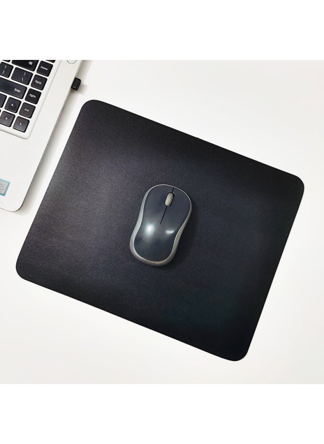 Solid Color Square Mouse Pad Tablet Notebook Two-color Nappa Leather Mouse Pad Table Pad Can Be Printed-Specifications And Models:Leather; 80*40mm; Dark Green; No Locking; Upload By Yourself