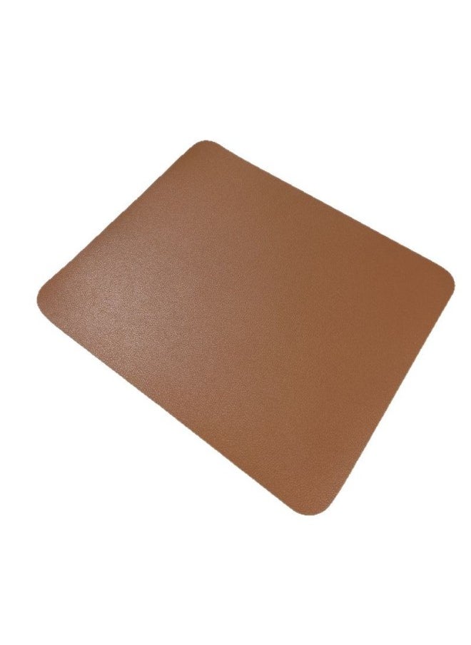 Solid Color Square Mouse Pad Tablet Notebook Two-color Nappa Leather Mouse Pad Table Pad Can Be Printed-Specifications And Models:Leather; 80*40mm; Dark Green; No Locking; Upload By Yourself