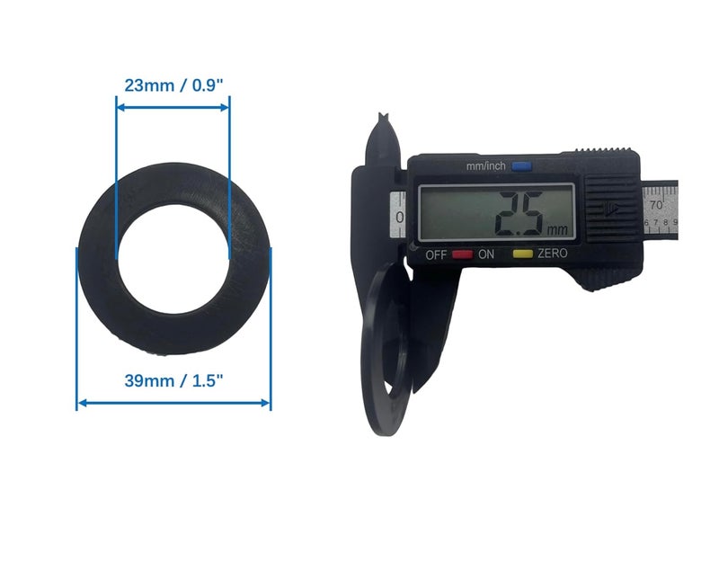 Acando Store Pack of 2 D-Ring Shackle Isolators with 4 Pieces Washer for 0.75 Inch Gear Design - Fits Standard 3/4" Shackle, Protects Bumper, Reduces Rattling (Black0) - Image 2