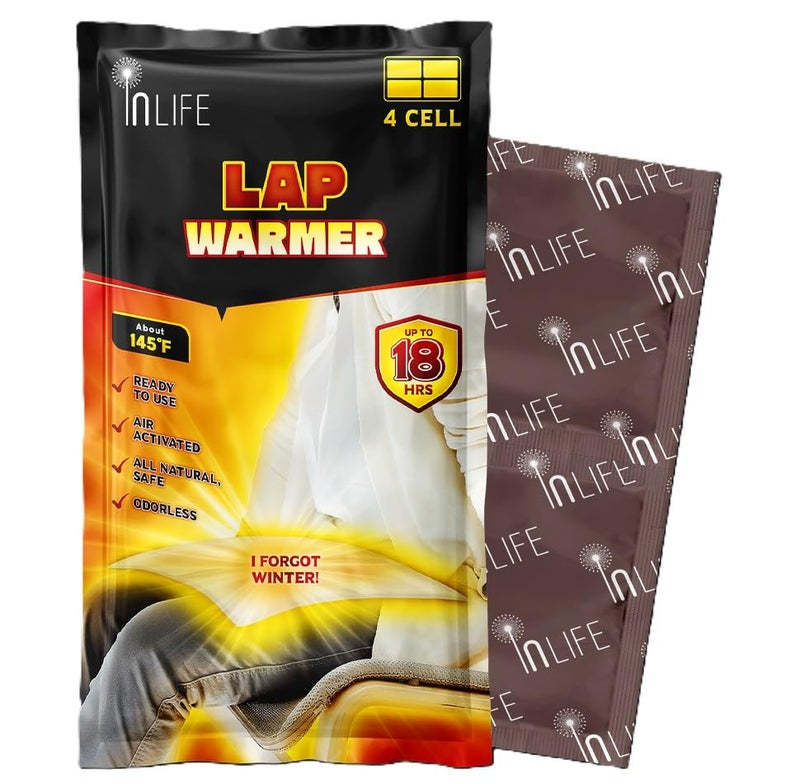 InLife Super Warmer for Lap and Body | All Natural & Safe, Instant Quick Heat, Easy & Comfort | Bigger & Wider Size, Air Activated, Single Use, Stable & Long-Lasting | Odorless, 1 Pack - Image 2