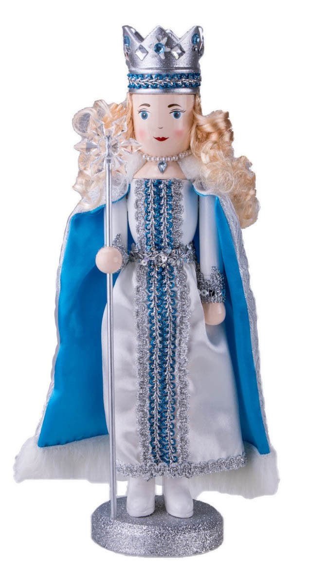 Clever Creations Snow Queen 14 Inch Traditional Wooden Nutcracker Festive Christmas Dcor for Shelves and Tables - Image 2