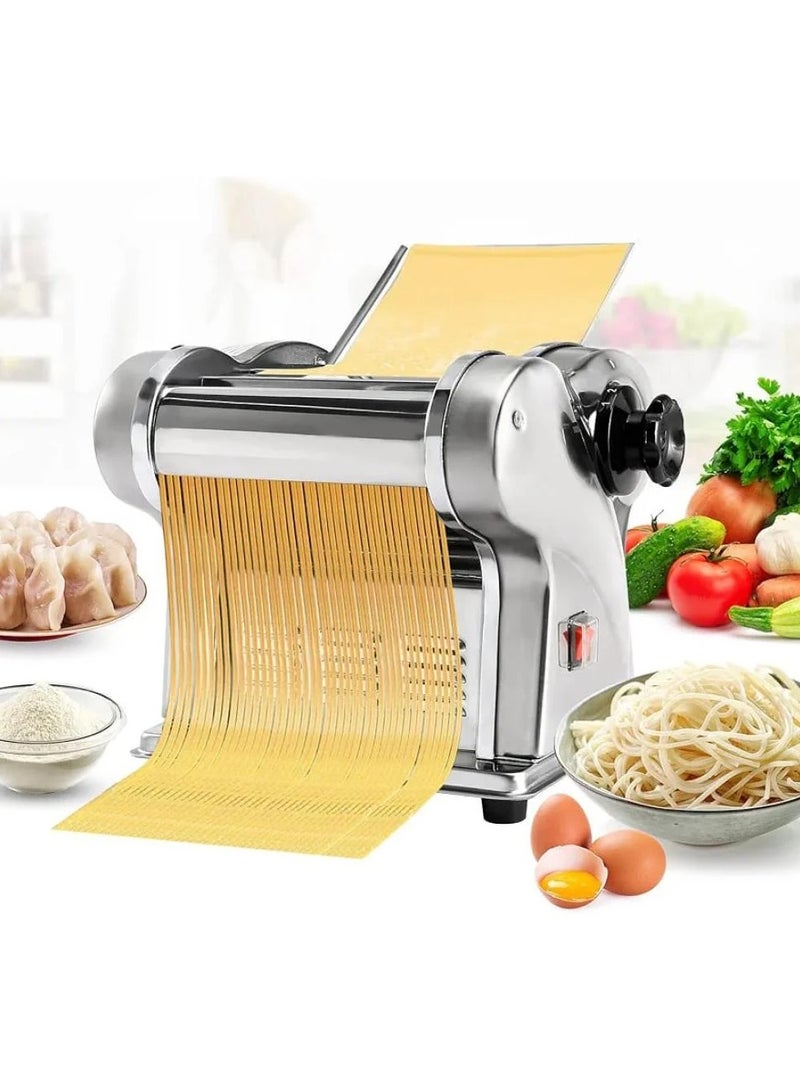 DENX DX3220 Electric Pasta Maker - 130W, Stainless Steel Design, Non-Slip Base and Dough Thickness Adjustment - Prepare Fresh, Restaurant-Quality Pasta at Home - Image 1