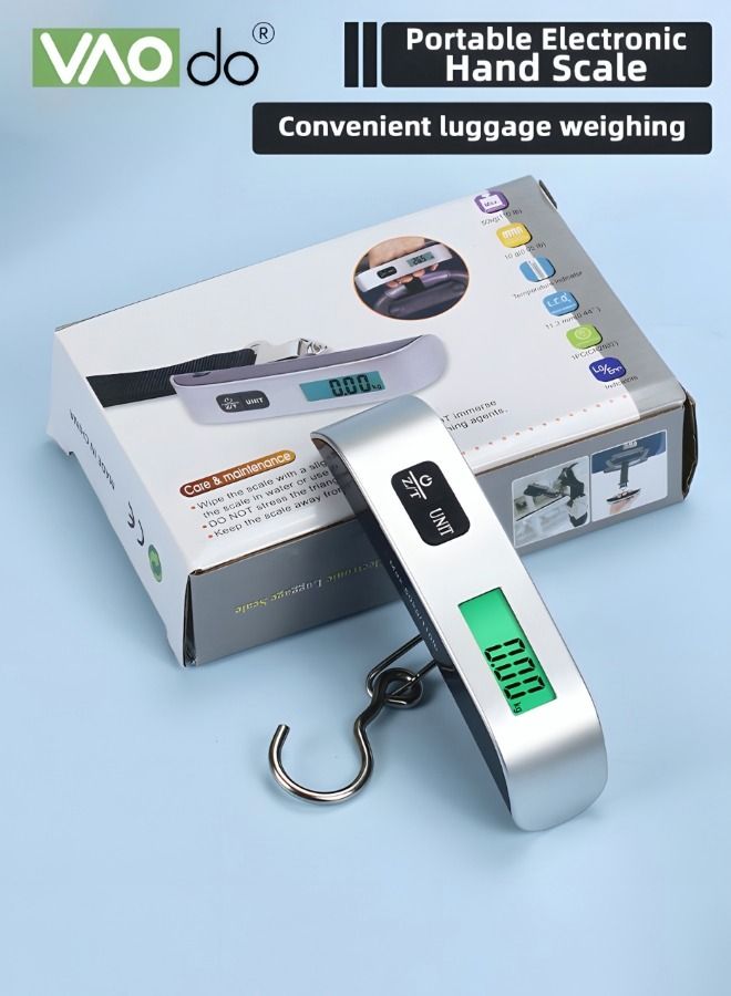 VAOdo Portable Electronic Scale Portable Small Electronic Scale Maximum Weight 50kg Cargo And Baggage Weighing Mini Household Electronic Scale - Image 2