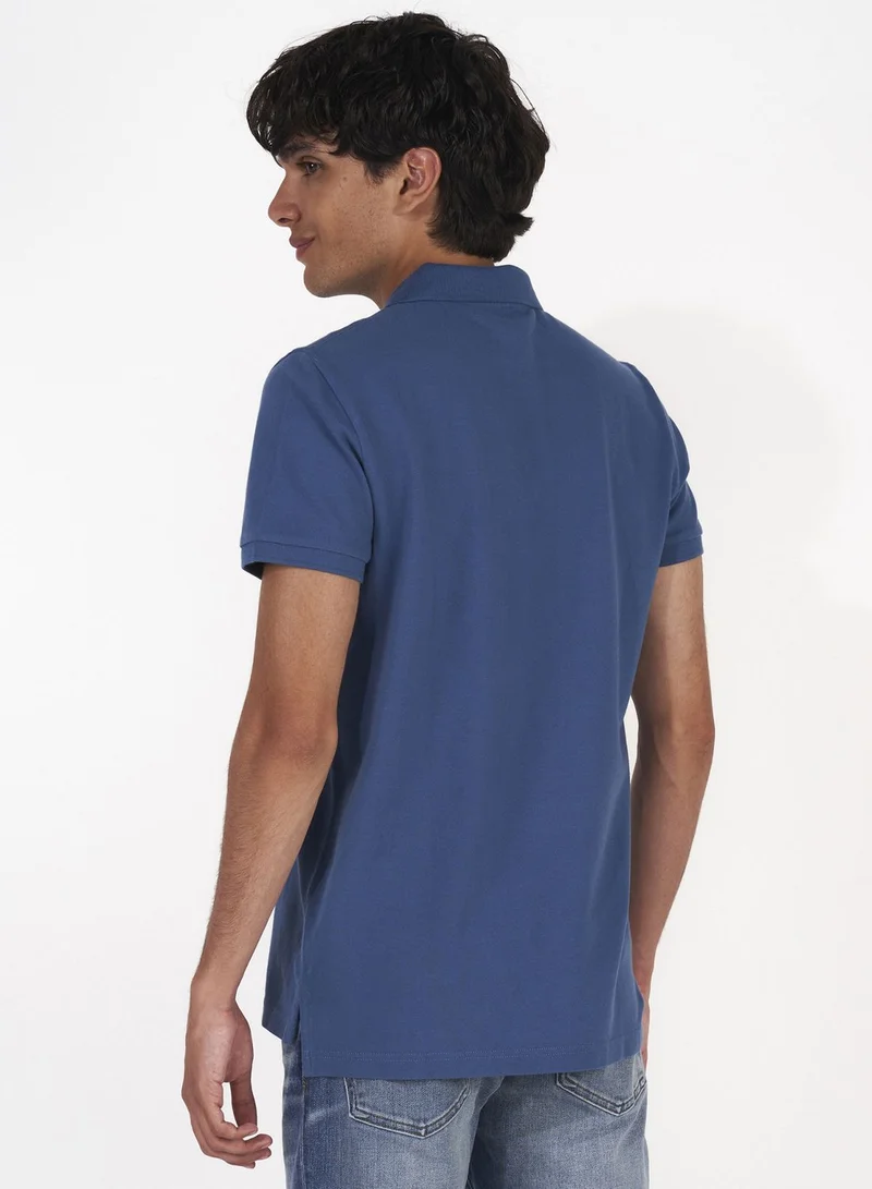 American Eagle Embroidered Logo Polo