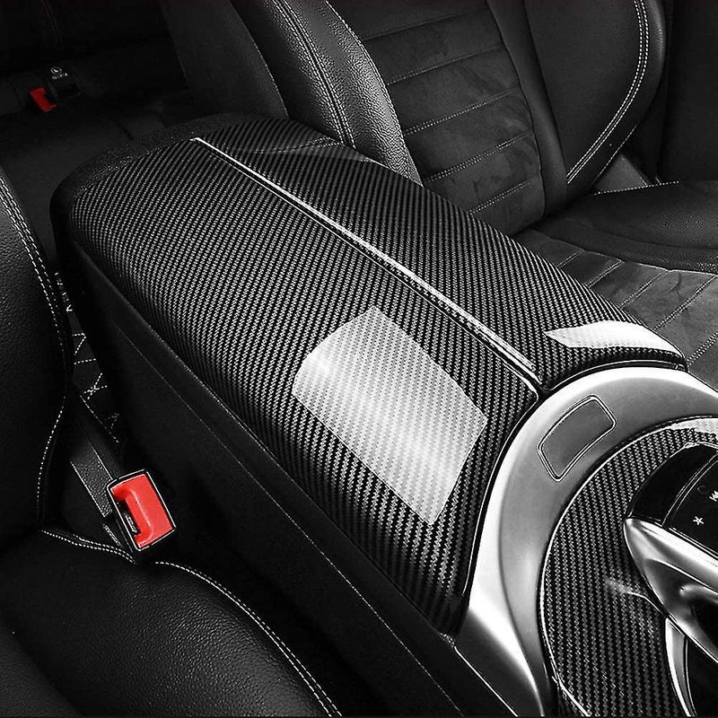 Car Carbon Fiber Armrest Box For Mercedes Benz E Class W213 2016-2019 - Image 3