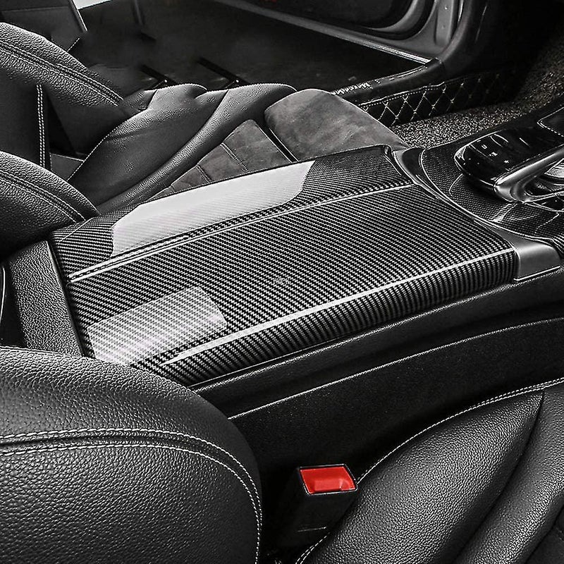 Car Carbon Fiber Armrest Box For Mercedes Benz E Class W213 2016-2019 - Image 4