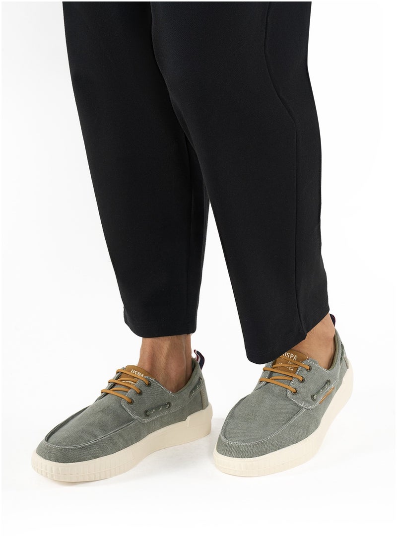 U.S. Polo Assn. - Men's Khaki Low-Top Sneakers - Lightweight Slip-On Design with Iconic Branding for a Clean Look - Image 1