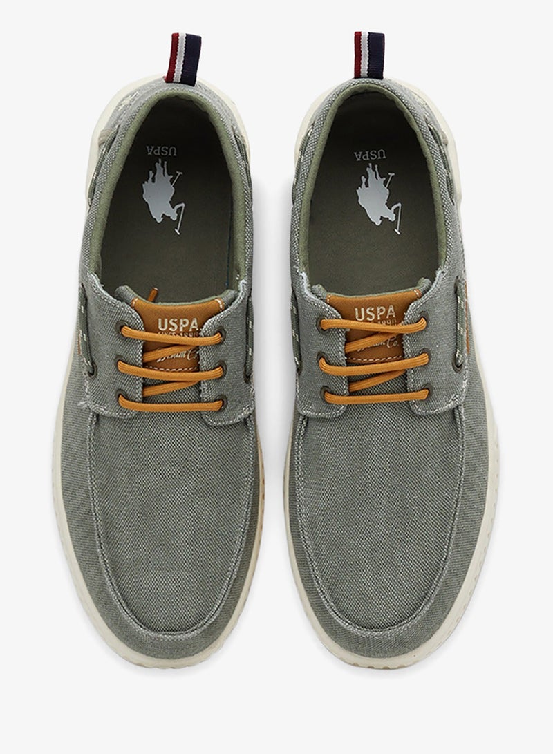 U.S. Polo Assn. Men's Khaki Low-Top Sneakers - Lightweight Shoes Slip-On Design with Iconic Branding for a Clean Look Shoes - Image 4