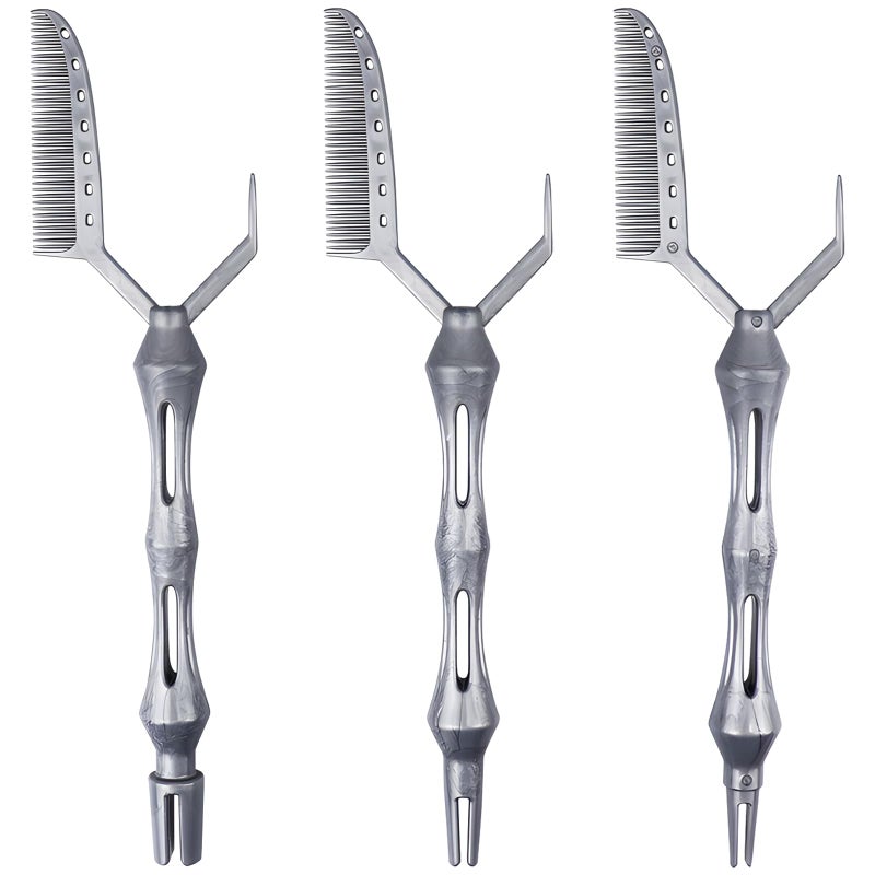 Kootinn 3-Pack Multifunctional Hair Styling Combs for Perm, Dyeing, and Positioning, Practical ABS Rat Tail Combs for Women and Girls - Image 1
