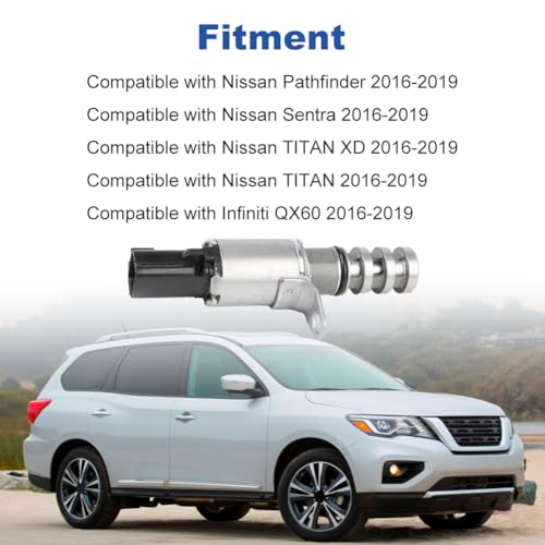 WMPHE Engine Variable Valve Timing Solenoid Replacement for 23796EZ30A 5901312 Compatible with Nissan Pathfinder Sentra TITAN XD Infiniti QX60 20162019 Oil Control - Image 3