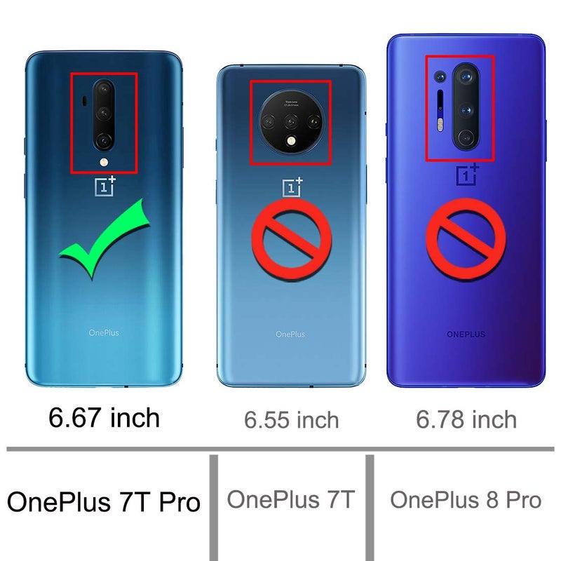 Osophter أوسوفتر لحافظة Oneplus 7T Pro شفافة مع زوايا معززة من TPU لامتصاص الصدمات غلاف مرن للهاتف المحمول لـ One Plus 7T Pro 5G مكلاREN (شفاف) - Image 2