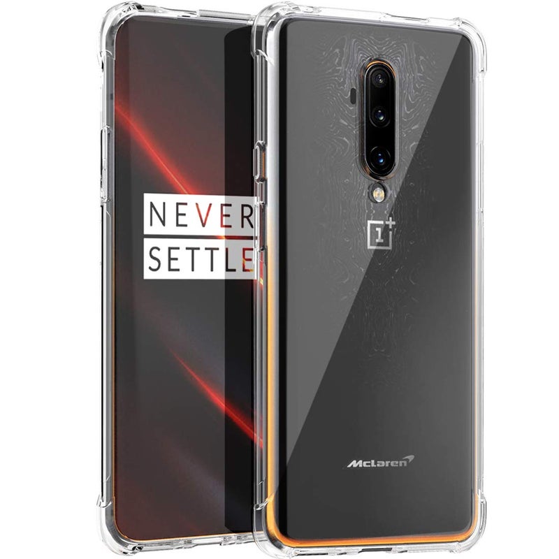 Osophter أوسوفتر لحافظة Oneplus 7T Pro شفافة مع زوايا معززة من TPU لامتصاص الصدمات غلاف مرن للهاتف المحمول لـ One Plus 7T Pro 5G مكلاREN (شفاف) - Image 1