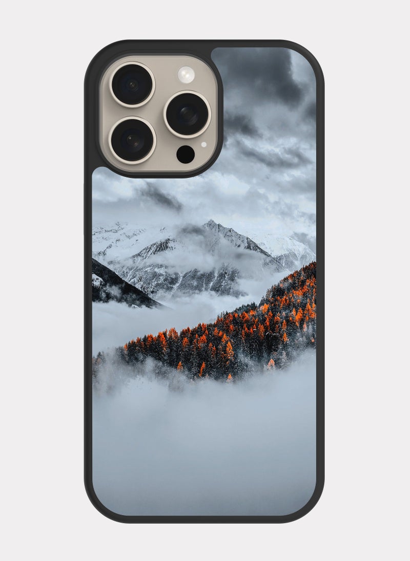 PXLAAT iPhone 15 Pro Max case cover Clouds And Mountains And Trees - Image 1