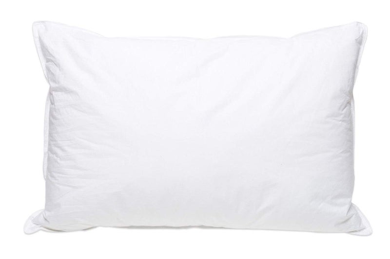 Extra Soft Down Pillow Great for Stomach Sleepers Pillow Very Flat Bed Pillow White Duck Down King Size