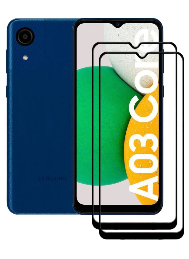ACLIX 2 Pieces Antistatic ESD Dustproof Premium Quality High Definition Tempered Glass Screen Protector Designed For Samsung Galaxy A03 Core - Image 1