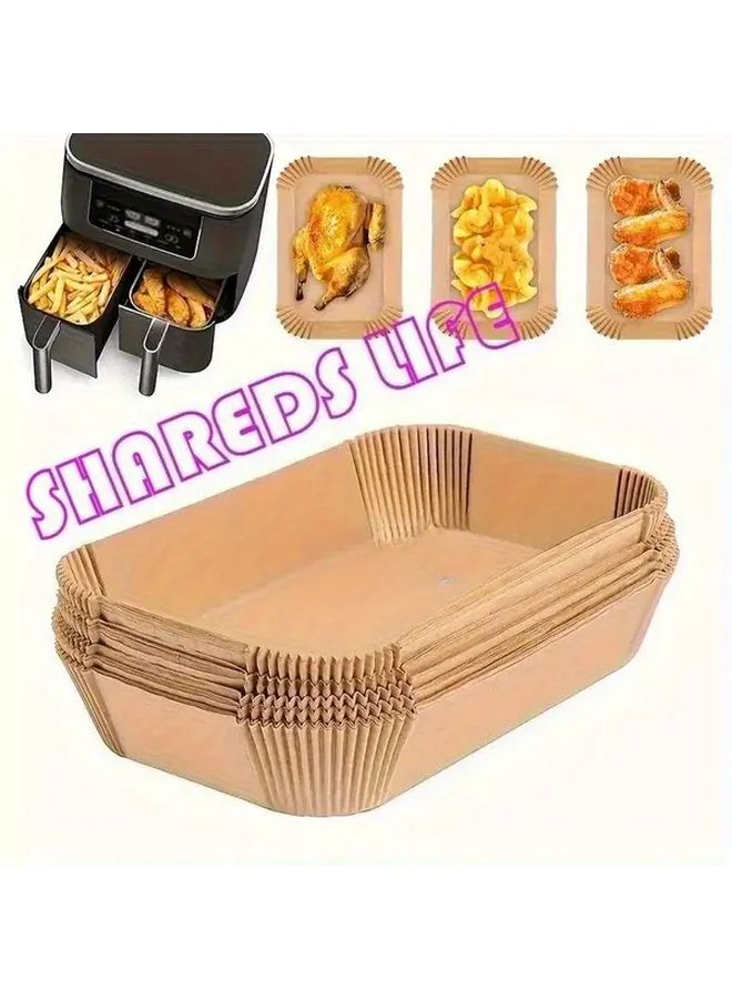 Kraft Paper Air Fryer Baking Sheets Non Stick Parchment Paper For Oven - Image 2