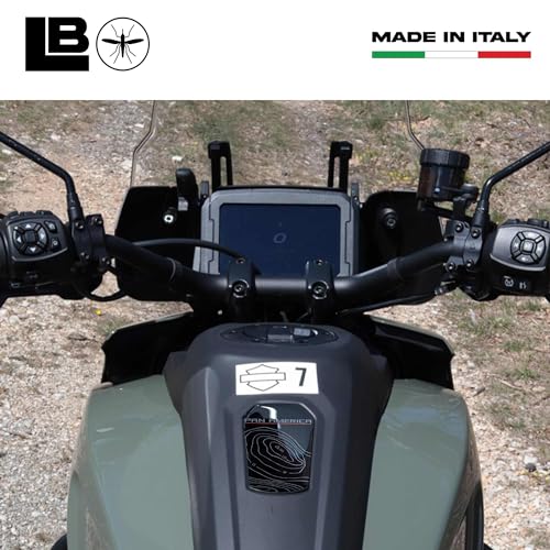 labelbike ليبل بايك - ملصق لوحة خزان دراجة نارية ثلاثي الأبعاد متوافق مع هارلي ديفيدسون بان أمريكا - أسود - Image 3