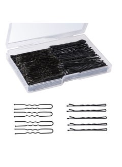 200Pcs Hair Pins KitBobby Pins and U Shaped Hair Pins Bun Hair Pins Gifts for Women Girls with Storage Box Wedding Hairstyles Black2Inch