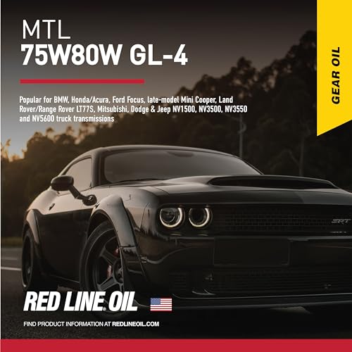 Red Line 50204 SAE 75W80 API GL-4 Manual Transmission and Transaxle Lubricant (MTL) Car Gear Oil - 1 Quart (2 Pack) - Image 2