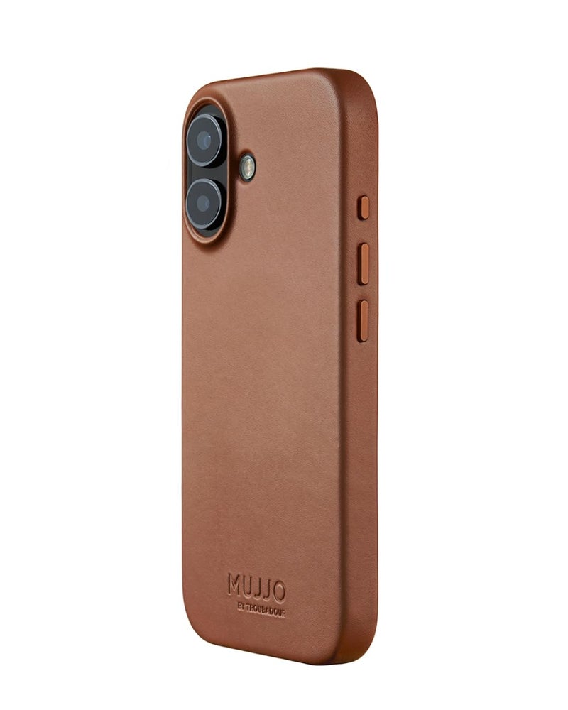 Mujjo Leather Case for iPhone 17 â€“ MagSafe Compatible - Tan - Image 1