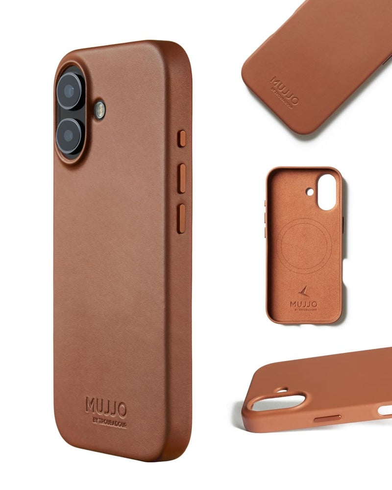Mujjo Leather Case for iPhone 17 â€“ MagSafe Compatible - Tan - Image 2