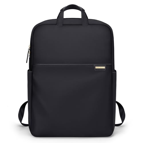 GOLF QUALITY Slim Laptop Backpack for Women, Lightweight Business Backpack for Women Computer Bag Purse for Commuting, Fit 16 Inch, Black - Image 1
