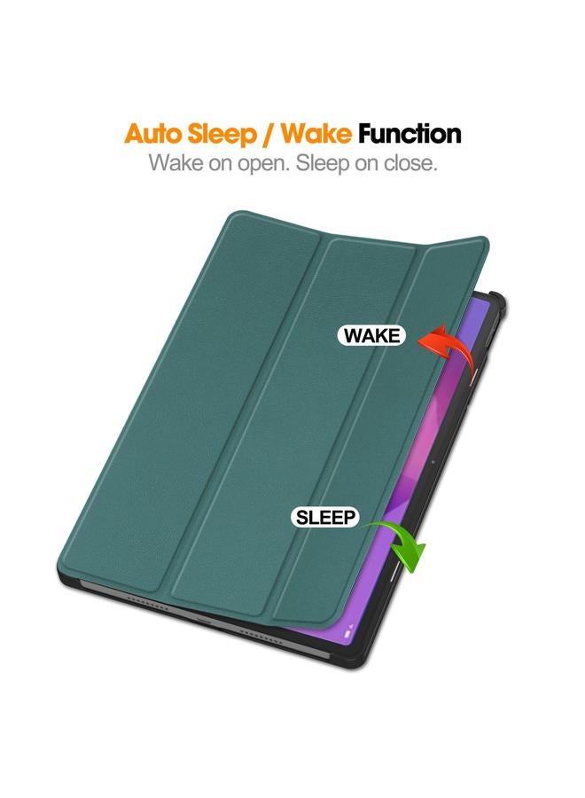 اس-توب جراب لجهاز Lenovo Idea Tab Pro Custer Texture 3-fold Leather Smart Tablet - Image 5