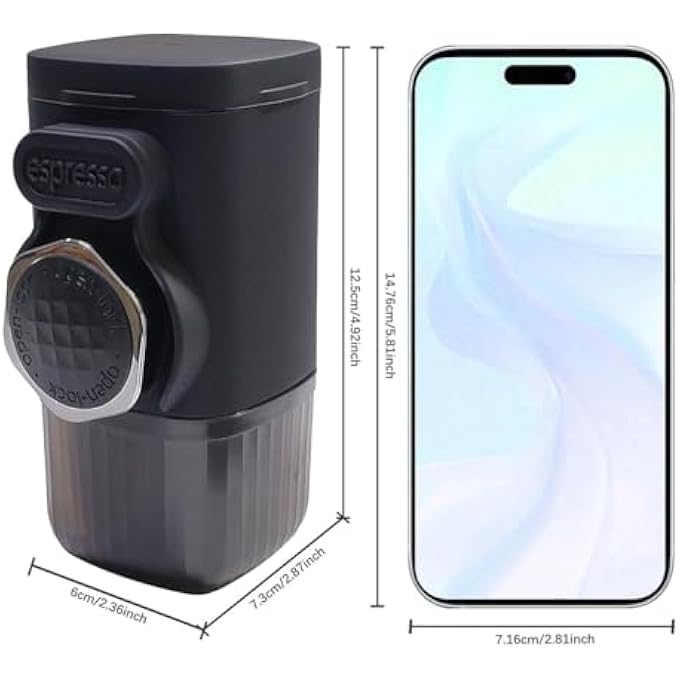 BIGTHREE Portable Coffee Maker Hand Presses Coffee 2 In 1 Small Travel Coffee Machine For Ground Coffee  Capsule Manually Operated Small Handheld Coffee Machine For Camping Travel - Image 5