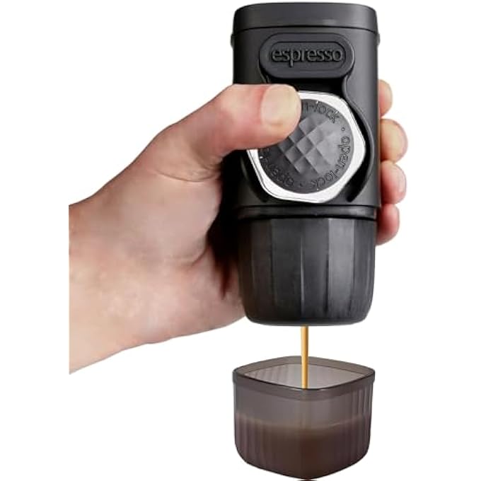 BIGTHREE Portable Coffee Maker Hand Presses Coffee 2 In 1 Small Travel Coffee Machine For Ground Coffee  Capsule Manually Operated Small Handheld Coffee Machine For Camping Travel - Image 4