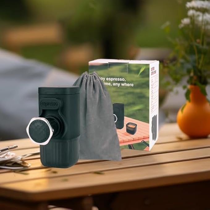 BIGTHREE Portable Coffee Maker Hand Presses Coffee 2 In 1 Small Travel Coffee Machine For Ground Coffee  Capsule Manually Operated Small Handheld Coffee Machine For Camping Travel - Image 3