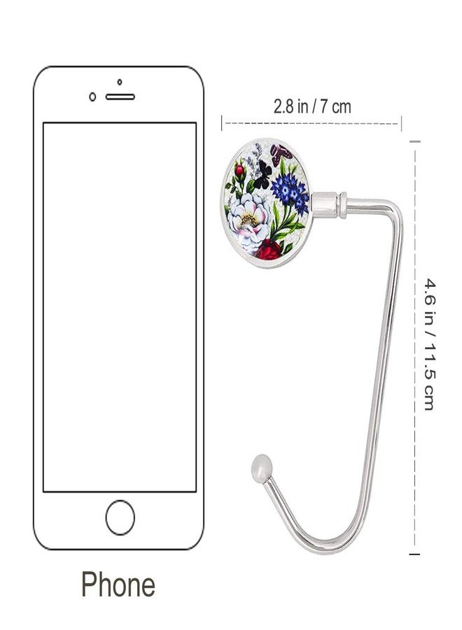 CREATIEE-PRO 6 Pack Purse Hook Long Handbag Hanger for Table Desk, Creatiee Portable Bag Holder Under Counter Handbags Hook for Women Girl (Style 1) - Image 5