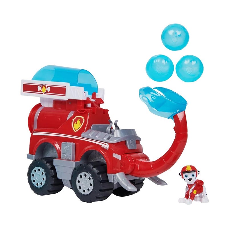 PAW PATROL سيارة إطفاء الفيل الفاخرة مارشال من باو باترول جينجل بابز (5.08 سم، أحمر) - Image 1