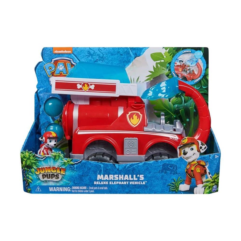 PAW PATROL سيارة إطفاء الفيل الفاخرة مارشال من باو باترول جينجل بابز (5.08 سم، أحمر) - Image 2