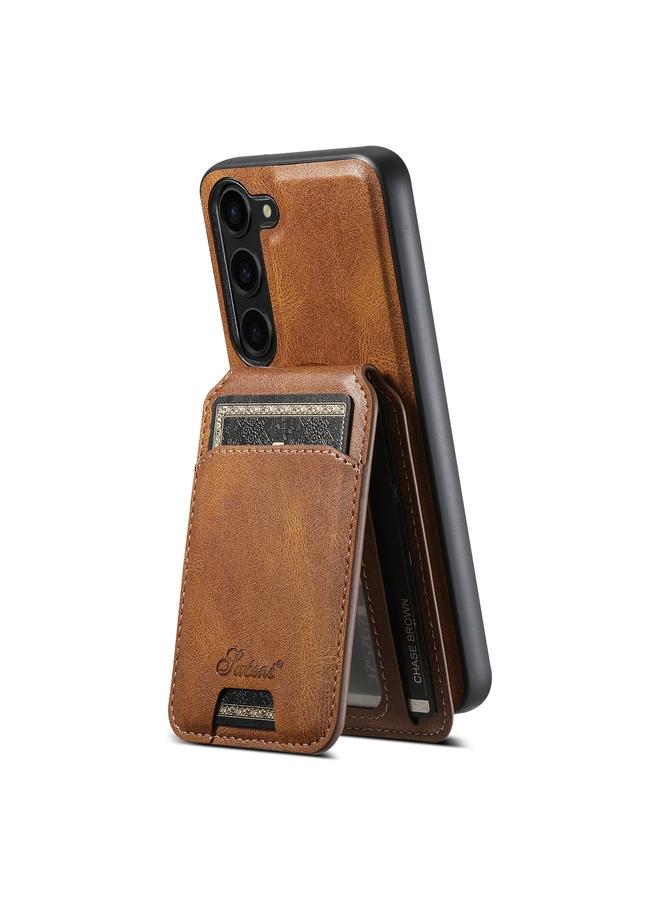 Suteni Case For Samsung Galaxy S23 5G H15 Oil Eax Leather Detachable Wallet Back Phone Case - Image 3