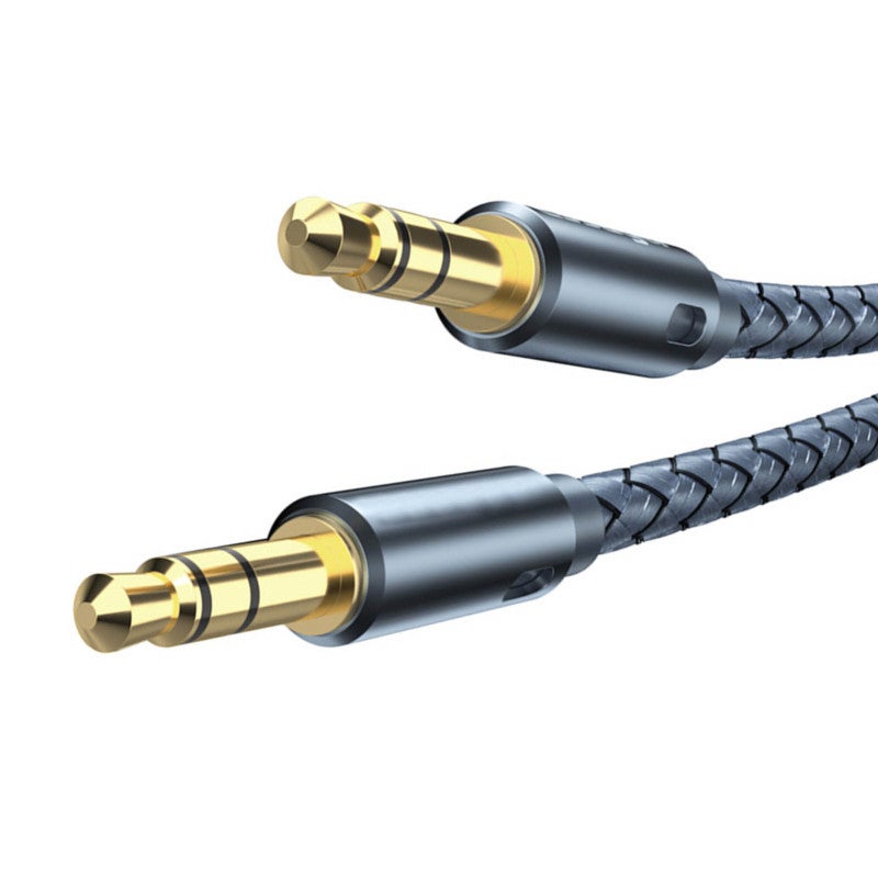 ESSAGER 3.5mm Male To Male Audio Cable 2M Clear No Loss Transmission - Anti Interference Premium Nylon Wire Audio Adapter for Home Stereo Car Gaming - Image 4