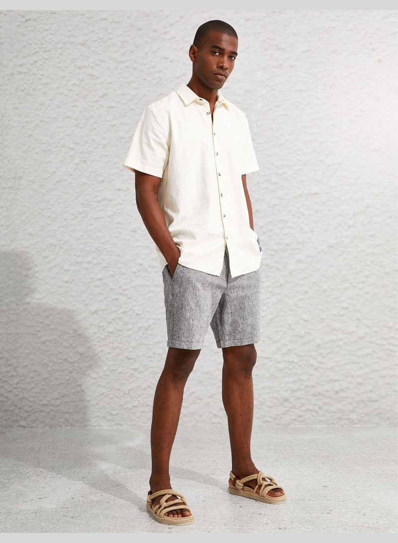 KOTON - Striped Chino Shorts - Image 1