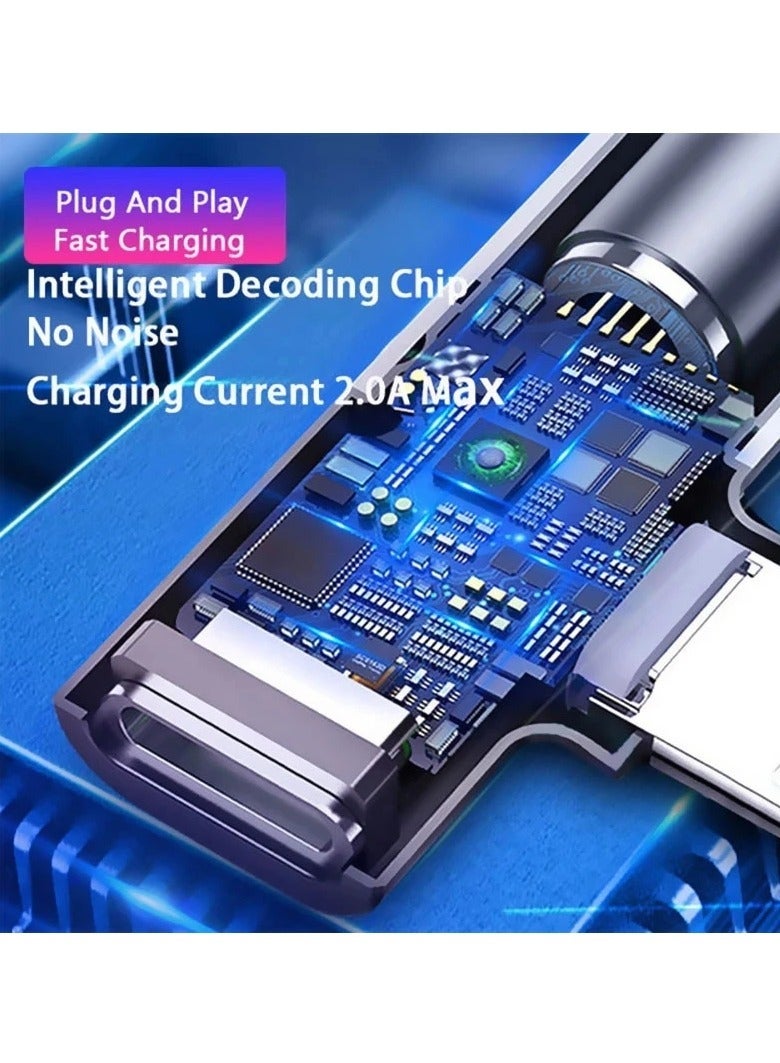 AROAQ Aluminum Headphone Adapter, 2 In 1 Audio Headphone Charging Dual Adapter Splitter, Strong And Durable Aux Audio Jack And Charging Dongle Earphone Splitter, (Black, Pack Of 2pcs) - Image 3