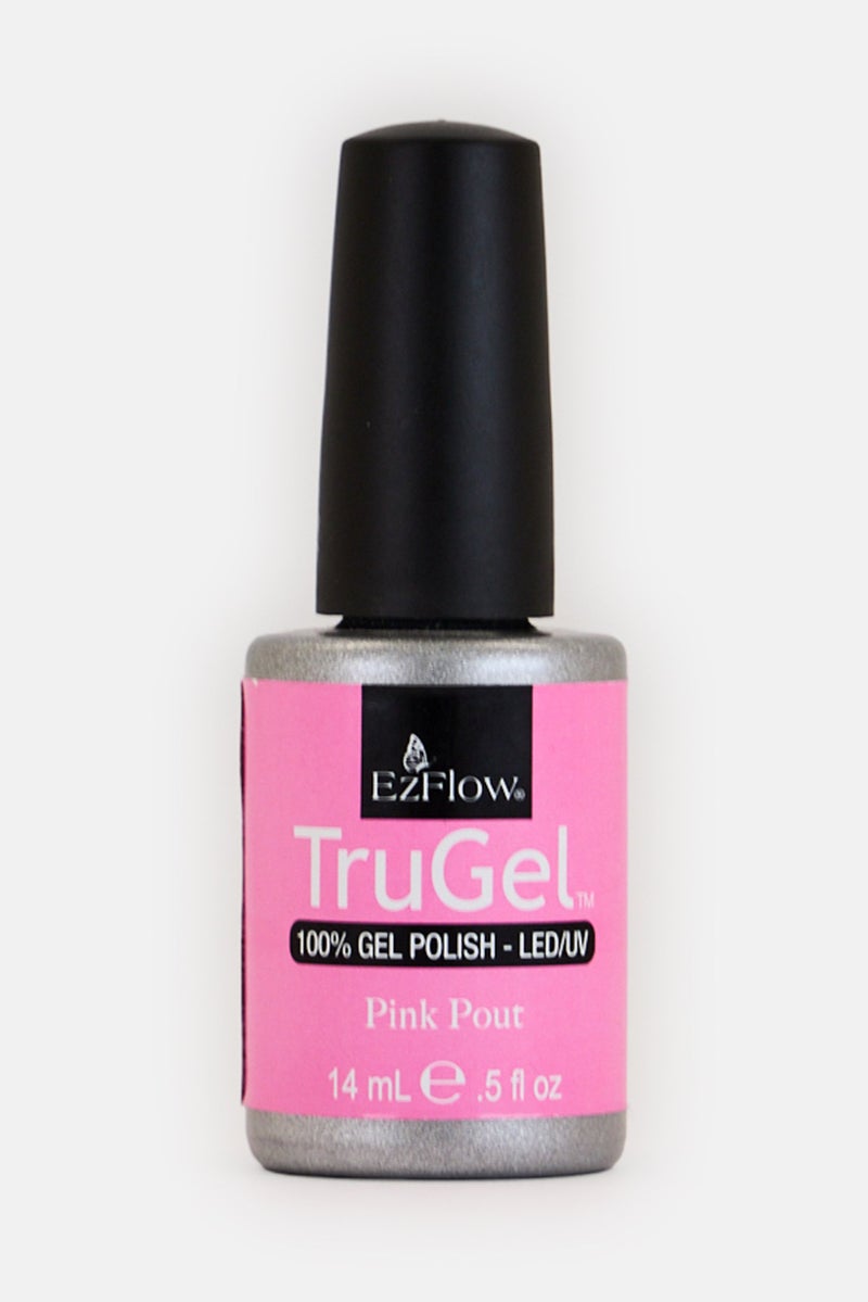 Ez Flow TruGel Nail Polish 14ml, Pink Pour - Image 1