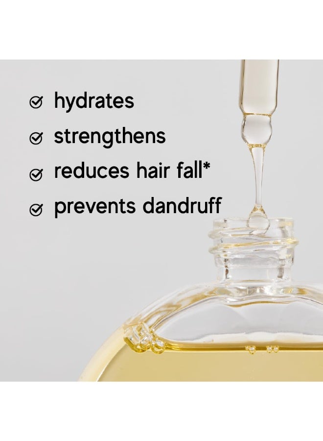 indē wild Champi Hair Oil 50 ml With Rosemary Oil, Brahmi, Amla, Bhringraj | Ayurvedic, Hair Growth, Controls Dandruff, Hairfall | Soothing Fragrance & Dewy & Dewy lip treatment 15ml - Image 3