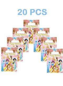 Party 20 PCS Disney Princess Birthday Party Supplies, Cartoon Candy Bag, Tote Bag, Kids Gift Bag, Adult Birthday Party Decorations  - Image 1